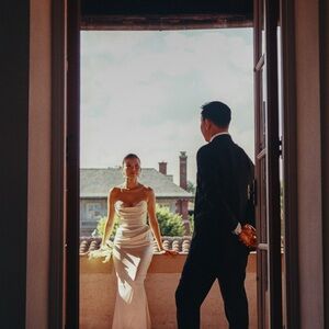 Elegant Katherine Tash White Wedding Dress